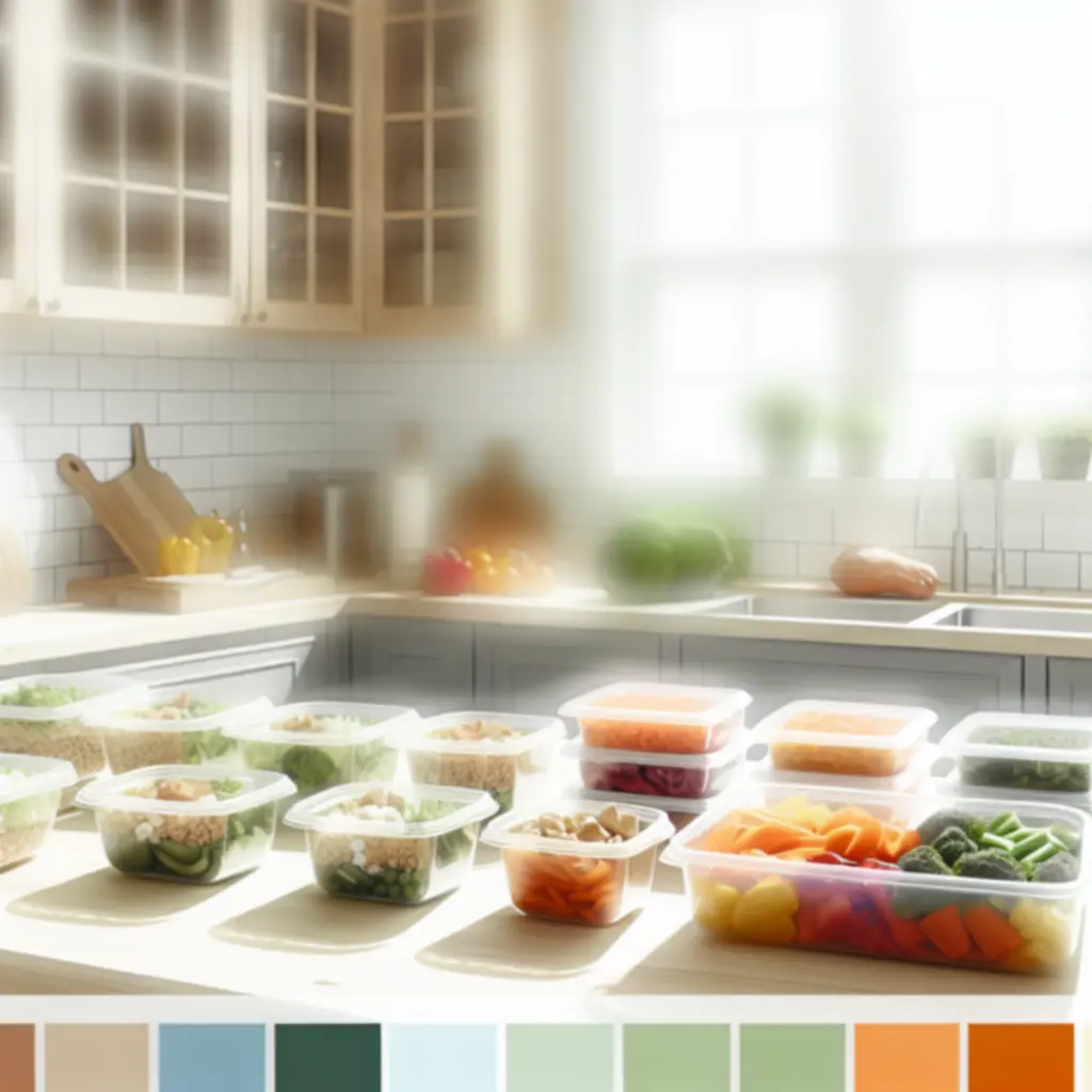 Voorbereide gezonde maaltijden als onderdeel van een plan