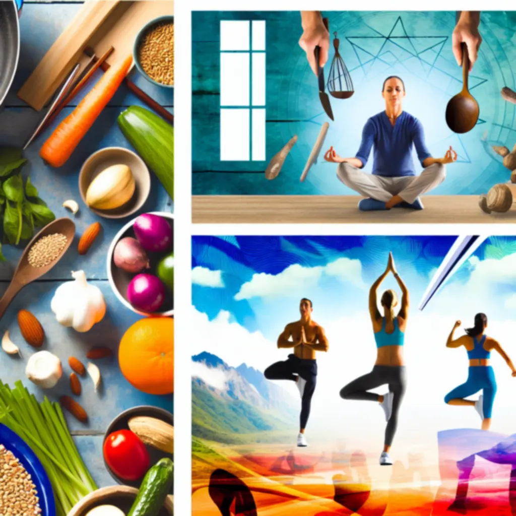 Grid van recepten, voedingstips en leefstijlideeën